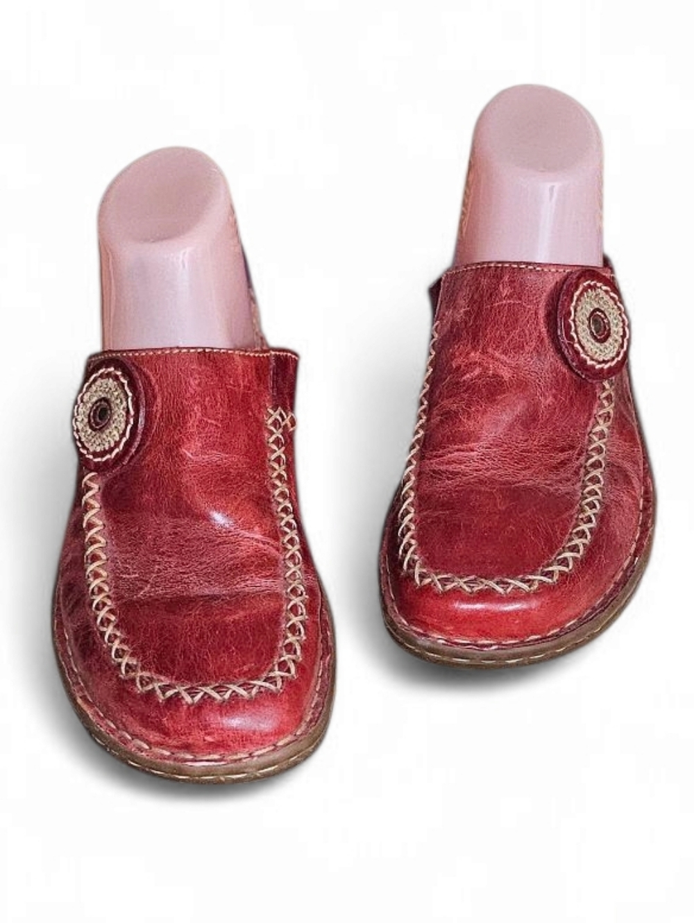 Born Distressed Leather Mules - Picture 2 of 7